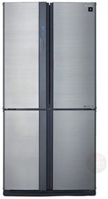 מקרר כשר 4 דלתות מקפיא תחתון מדחס J-Tech אינוורטר 615 ליטר Sharp SJ-8695 - נירוסטה מוברשת mydigital