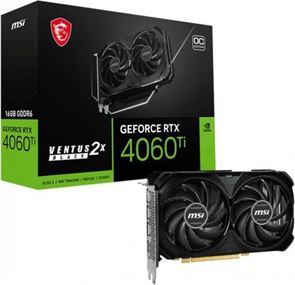 כרטיס מסך MSI RTX 4060 TI VENTUS 2X BLACK 16GB OC GDDR6 HDMI 3xDP mydigital