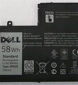 סוללה מקורית  Dell 0PD19 Inspiron 15 5547 5442 5542 DFVYN 58DP4 שנה אחריות mydigital