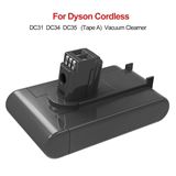 סוללה לשואב אבק דייסון Dyson DC31 DC44  3000MAH שנה אחריות mydigital