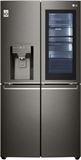 מקרר 4 דלתות InstaView Door in Door מקפיא תחתון ודלת נקישה 653 ליטר LG GR-X720INS No Frost - צבע נירוסטה מושחרת mydigital